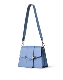 Front image thumbnail - Strathberry - Blue Leather Shoulder Bag