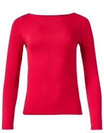Product image thumbnail - Majestic Filatures - Pink Soft Touch Boatneck Top