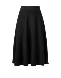 Product image thumbnail - TSE Cashmere - Charcoal Grey Ribbed Skirt