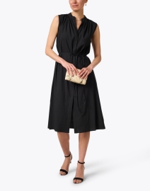 Look image thumbnail - Vince - Black Linen Midi Dress