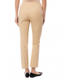 Back image thumbnail - Peace of Cloth - Jerry Buff Beige Stretch Cotton Pant