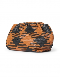 Loeffler Randall - Nyla Black and Timber Check Woven Leather Clutch 