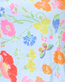 Fabric image thumbnail - Gretchen Scott - Periwinkle Floral Printed Twist Front Dress