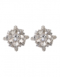 Philomena Crystal Silver Stud Earrings