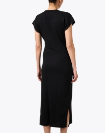 Back image thumbnail - Apiece Apart - Vanina Black Cotton Dress