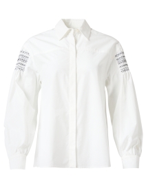 Product image thumbnail - Weekend Max Mara - Detroit White Smocked Shirt