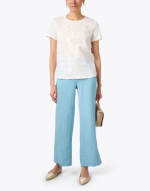Look image thumbnail - Weekend Max Mara - Magno White Embroidered Top