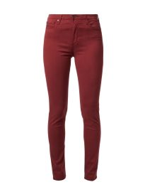Product image thumbnail - AG Jeans - Prima Red Stretch Sateen Pant