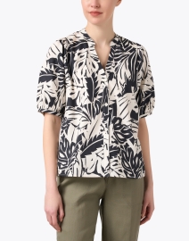 Front image thumbnail - Brochu Walker - Asteria Black and White Print Blouse