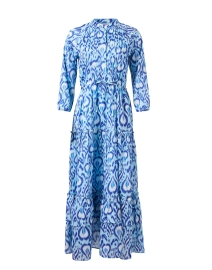 Bazaar Blue Multi Print Cotton Dress
