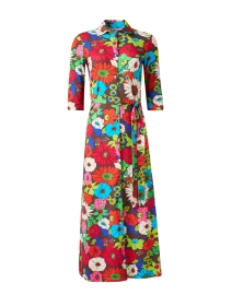 Product image thumbnail - Caliban - Multi Floral Print Shirt Dress