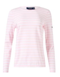 Minquidame Pink and White Striped Cotton Top