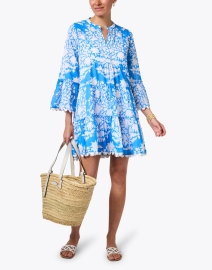 Look image thumbnail - Juliet Dunn - Blue Print Cotton Dress