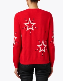 Back image thumbnail - Chinti and Parker - Red Star Intarsia Wool Cashmere Sweater