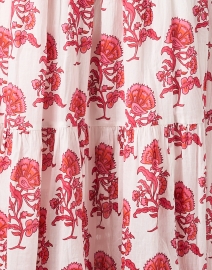 Fabric image thumbnail - Ro's Garden - Daphne White and Red Floral Dress