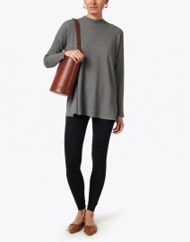 Look image thumbnail - Eileen Fisher - Black Stretch Jersey Ankle Legging