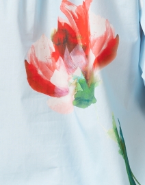 Fabric image thumbnail - Finley - Tish Blue Floral Print Cotton Top