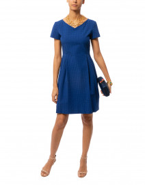 Nicaragua Royal Blue Textured Dress