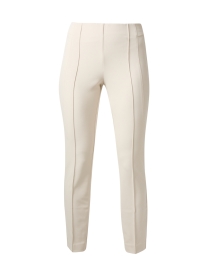 Product image thumbnail - Lafayette 148 New York - Gramercy Beige Stretch Pintuck Pant