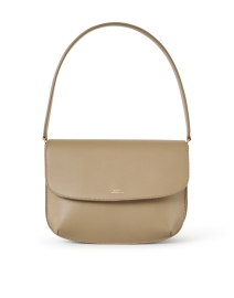 Sara Taupe Leather Shoulder Bag