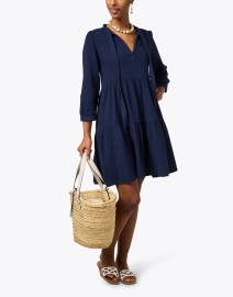 Look image thumbnail - Honorine - Giselle Navy Tiered Dress