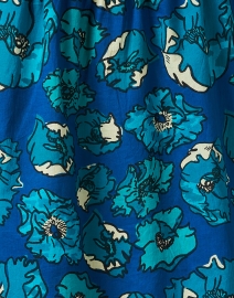 Fabric image thumbnail - Ro's Garden - Ibiza Blue Floral Cotton Blouse