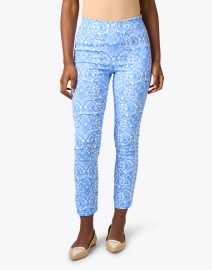 Front image thumbnail - Gretchen Scott - Blue East India Pull On Pant