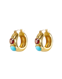 Product image thumbnail - Lizzie Fortunato - Piet Gold Hoop Earrings