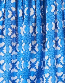 Fabric image thumbnail - Ro's Garden - Seychelles Blue Print Cotton Tunic Top