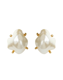 Product image thumbnail - Kenneth Jay Lane - Pearl Clip Earrings
