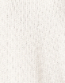 Fabric image thumbnail - White + Warren - White Floral Cotton Sweater