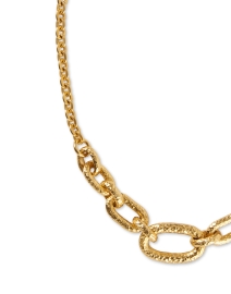 Front image thumbnail - Ben-Amun - Hammered Gold Link Necklace