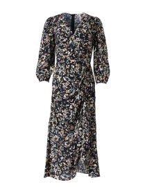 Auden Black Multi Floral Print Dress