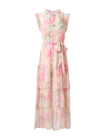 Christy Lynn - Christian Pink Print Chiffon Dress