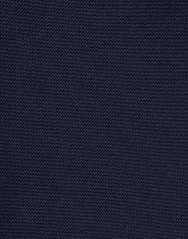 Kinross - Navy Cotton Garter Stitch Sweater