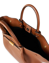 Extra_1 image thumbnail - DeMellier - New York Brown Contrast Stitch Leather Tote