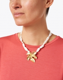 Look image thumbnail - Peracas - Toscana Gold and Pearl Necklace