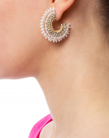 Fiona Pearl Mini Hoop Earrings