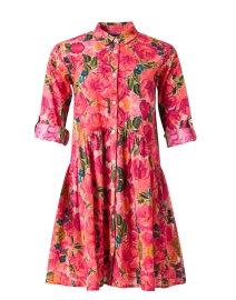 Product image thumbnail - Ro's Garden - Deauville Pink Printed Shirt Dress