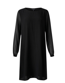 Black Silk Shift Dress