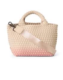 Extra_2 image thumbnail - Naghedi - St. Barths Mini Pink Sand Dip Dye Woven Handbag