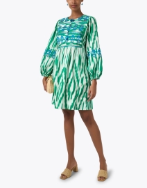 Look image thumbnail - Figue - Lucie Green Ikat Print Dress