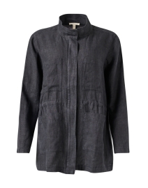 Product image thumbnail - Eileen Fisher - Grey Linen Jacket