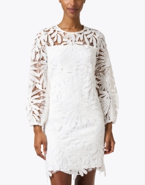 Front image thumbnail - Shoshanna - Holland White Lace Dress