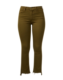 Product image thumbnail - Mother - The Insider Green Crop Step Hem Jean