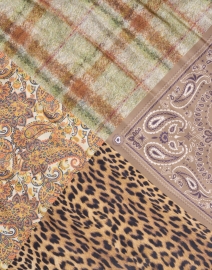 Fabric image thumbnail - Jane Carr - Pink and Beige Silk Multi Print Scarf
