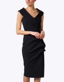 Front image thumbnail - Chiara Boni La Petite Robe - Fiynorc Black Stretch Jersey Dress