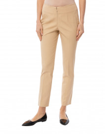 Front image thumbnail - Peace of Cloth - Jerry Buff Beige Stretch Cotton Pant
