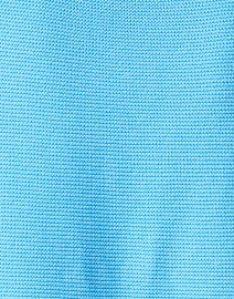 Fabric image thumbnail - Kinross - Pool Blue Garter Stitch Cotton Sweater
