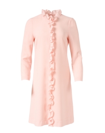 Niven Light Pink Wool Crepe Tunic Dress